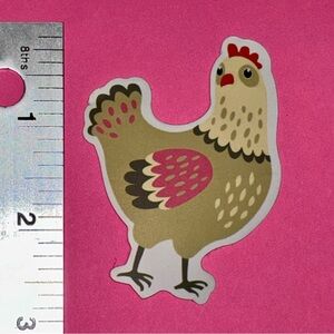 10/$10 Chicken Hen Aesthetic Vinyl Sticker Waterproof Water Bottle Laptop Crafts
